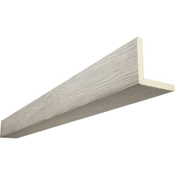 Ekena Millwork Endurathane 10 in. H x 12 in. W x 16 ft. L Sandblasted Driftwood Faux Wood Beam