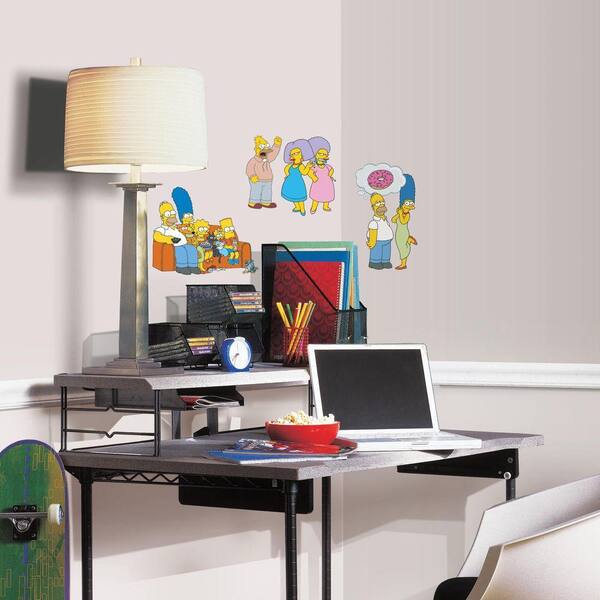 RoomMates 5 in. x 11.5 in. The Simpsons 34-Piece Peel and Stick Wall Decal