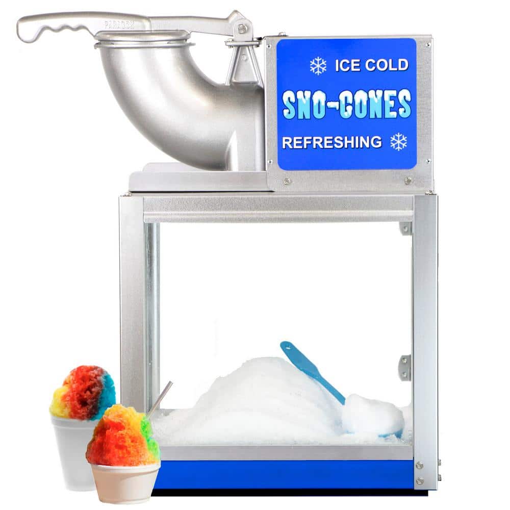 Paragon Simply-A-Blast 8000 oz. Blue Stainless Steel Countertop Snow Cone Machine, Blue and Stainless Steel -  6133300