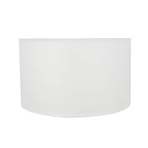 17 in. x 10 in. Off White Drum/Cylinder Lamp Shade
