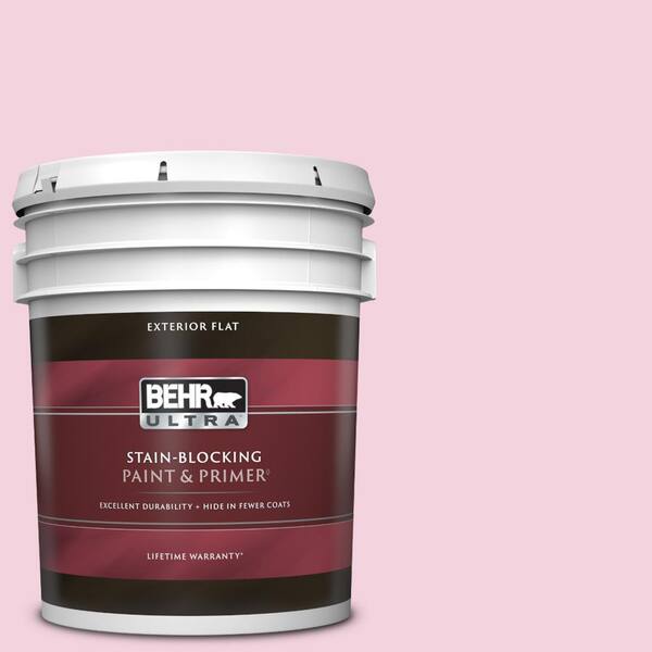 BEHR ULTRA 5 gal. #100A-3 Scented Valentine Flat Exterior Paint & Primer