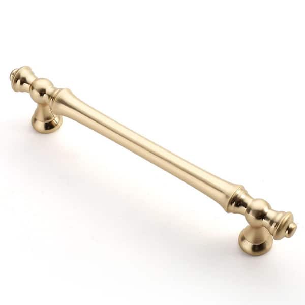 6-Pack 5 in. Brushed Brass Kitchen Cabinet Handles, Cabinet Pulls, Kitchen Cabinet Hardware, Drawer Pulls