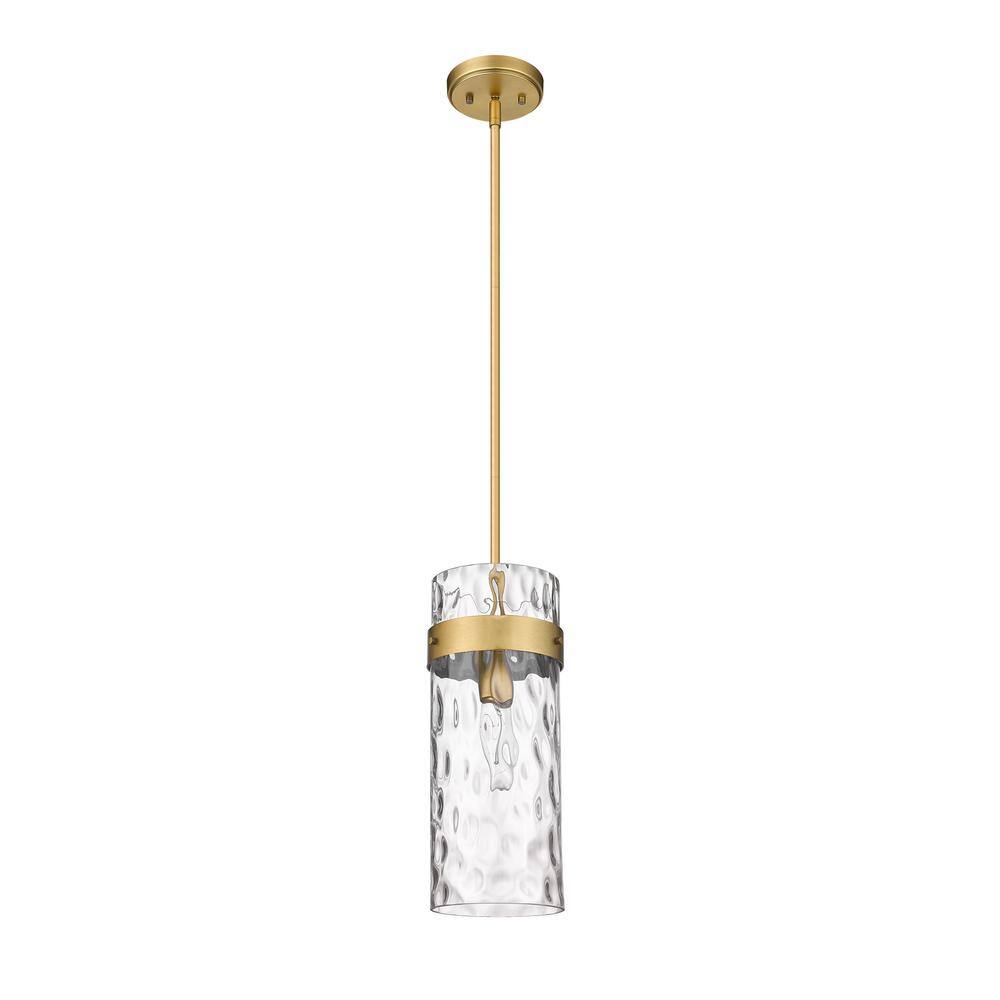 Fontaine Transitional Rubbed Brass Indoor/Outdoor Pendant Light