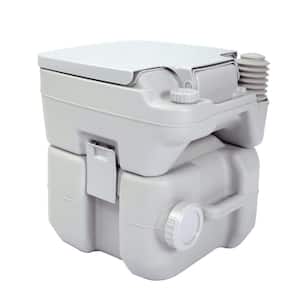 Gray 5.3 Gal. 20L Flush Outdoor Indoor Travel Camping Portable Toilet for Car