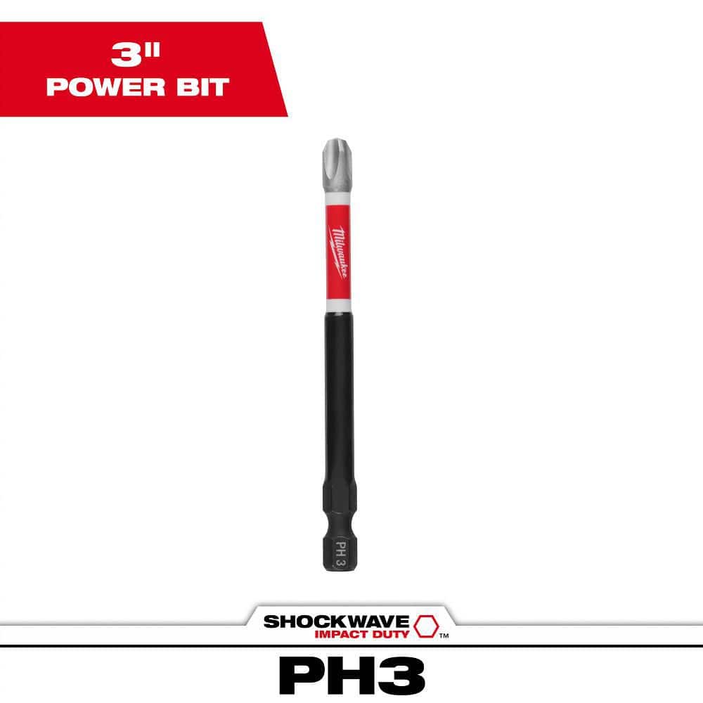 Milwaukee SHOCKWAVE Impact Duty 3-1/2 in. Phillips #3 Alloy Steel