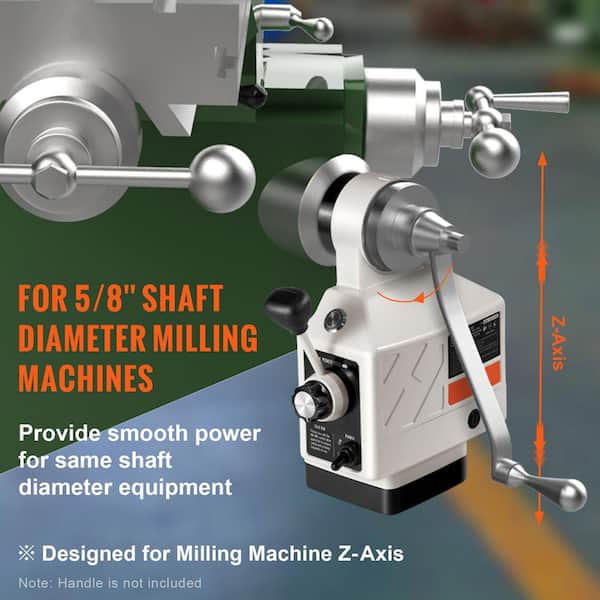 SKYSHALO Z-Axis Power Feed for Milling Machine, 450 in.-lb Torque