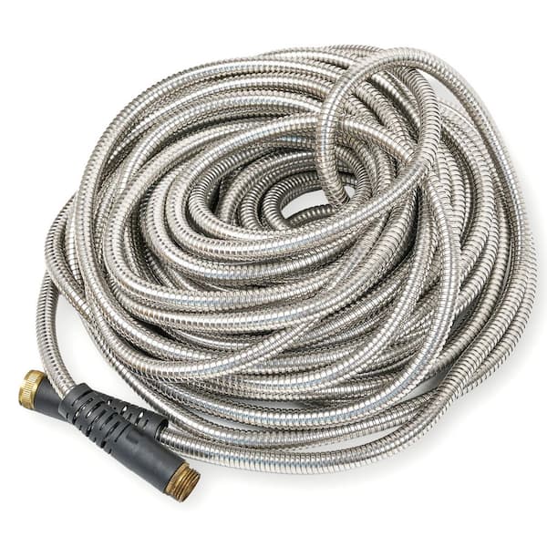 Pure Garden 0.375 in x 100 ft. Stainless Steel Hose
