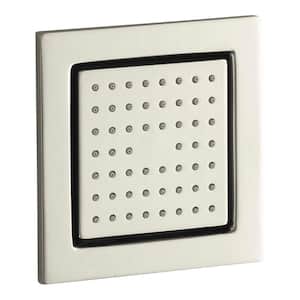 WaterTile 4-7/8 in. Square 2.5 GPM 54-Nozzle Body Spray with Soothing Spray in Vibrant Polished Nickel