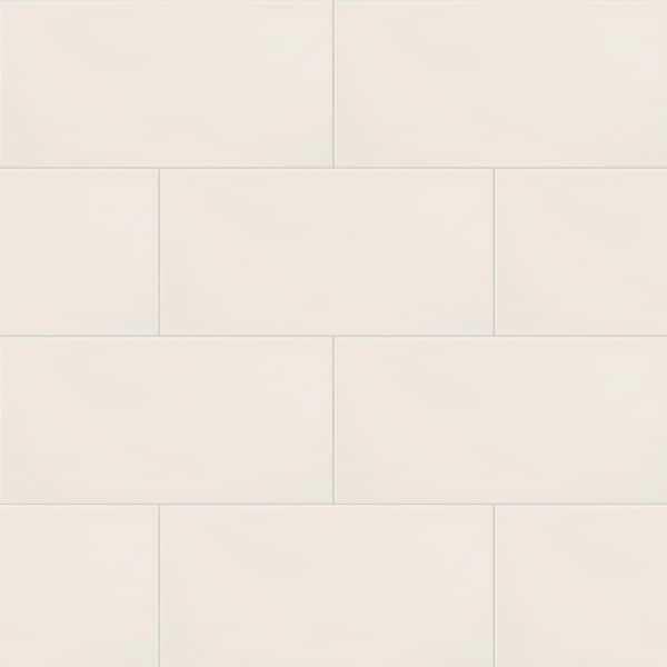 Unbranded Streamline Buff Matte 3 in. x 6 in. Ceramic Wall Tile (11.19 sq. ft. / Case)
