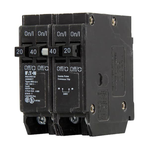 Eaton BR 20 Amp 120/240 Volts Single Pole Circuit Breaker BR120 - The Home  Depot