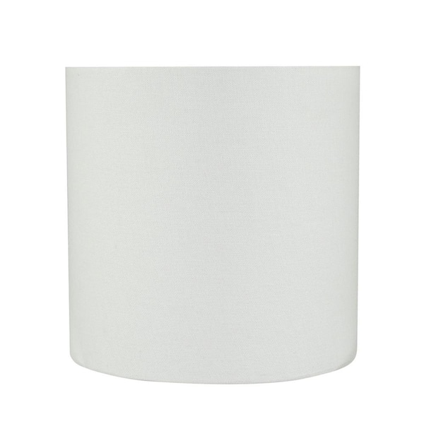White Drum Cylinder Lamp Shade, Home Depot Lamp Shades White