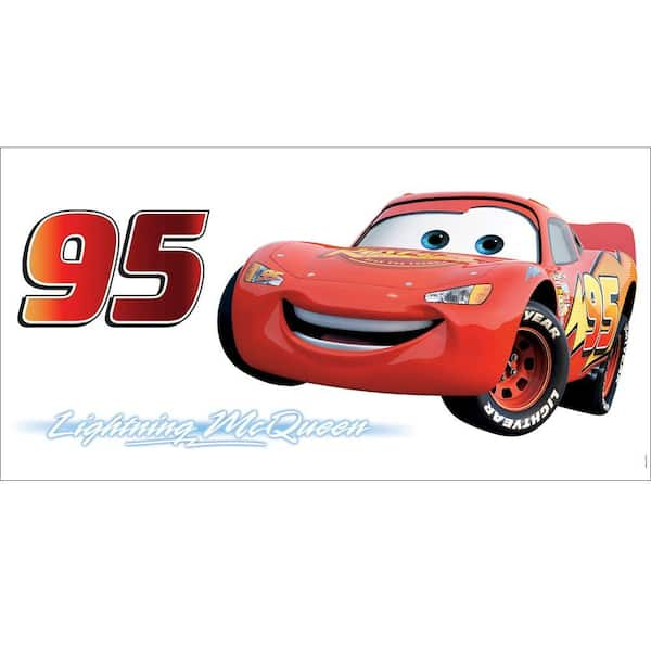 Disney 17 in. x 39 in. Red Cars Giant Sticker Wall Decal-DISCONTINUED