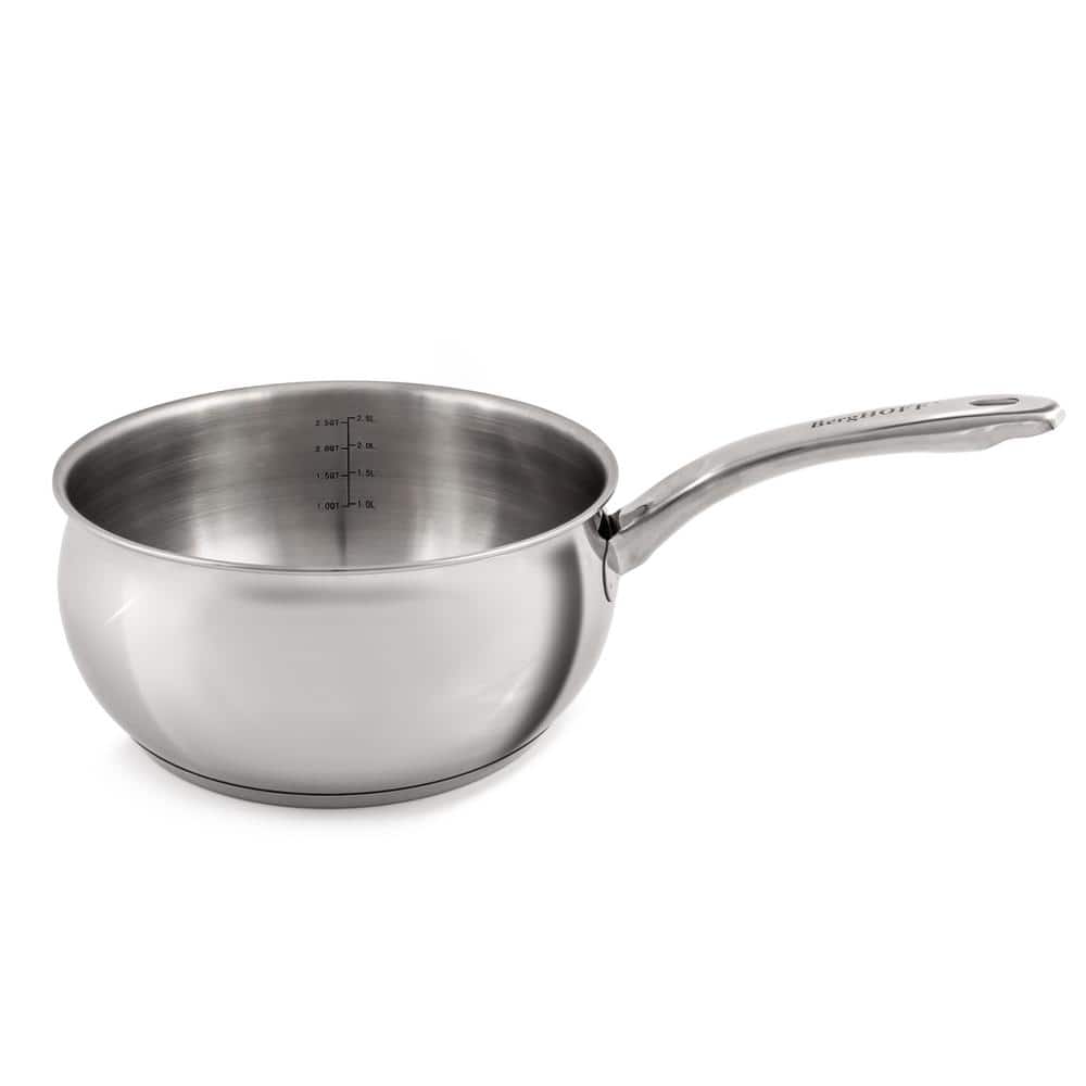 Belly Shape Stainless Steel 4-Piece Skillet and Saucepan Set
