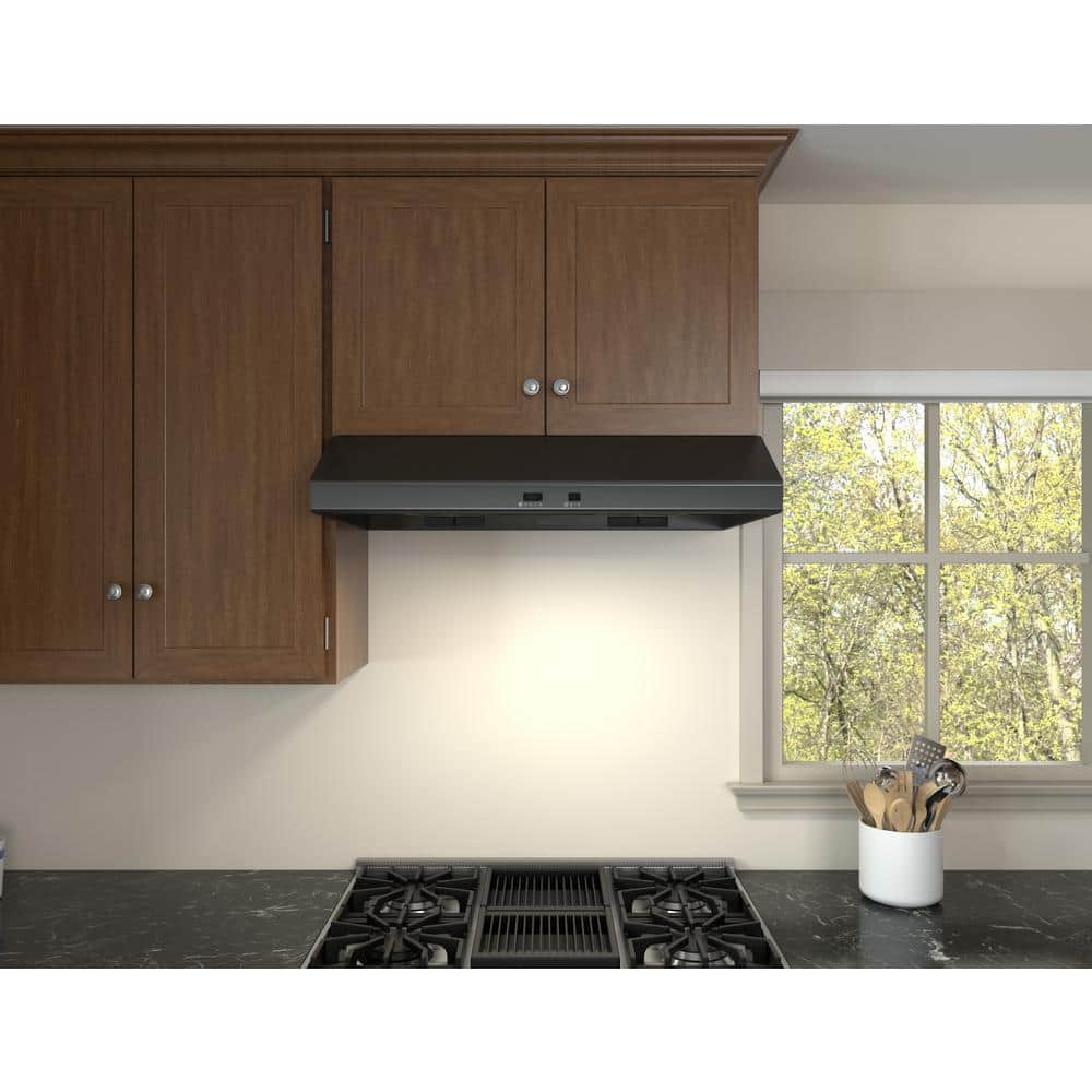 Zephyr 36" Black Stainless Steel Under Cabinet Range Hood