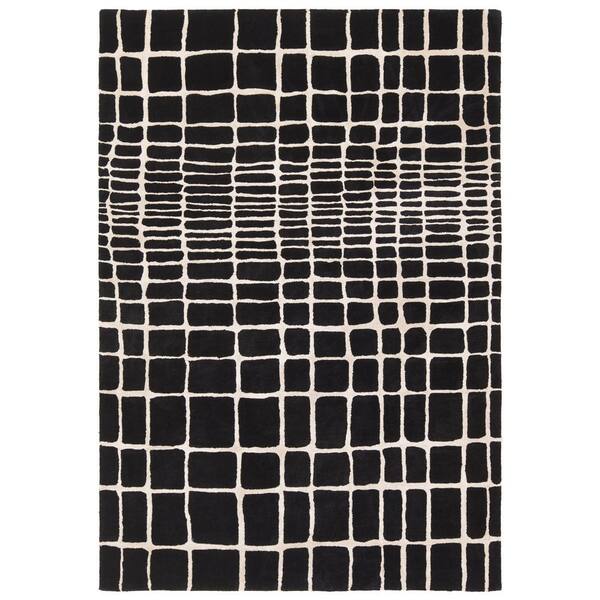 Jaipur Living Innate Black/Ivory 8 ft. x 10 ft. Striped Handmade Area Rug
