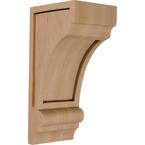 4 in. x 3-1/4 in. x 8 in. Unfinished Wood Maple Diane Recessed Wood Corbel
