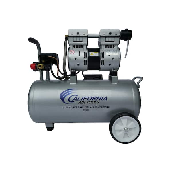 California Air Tools 8.0 Gal. 1.0 HP Aluminum Air Tank Ultra-Quiet and  Oil-Free Portable Electric Lightweight Air Compressor 8010A - The Home Depot