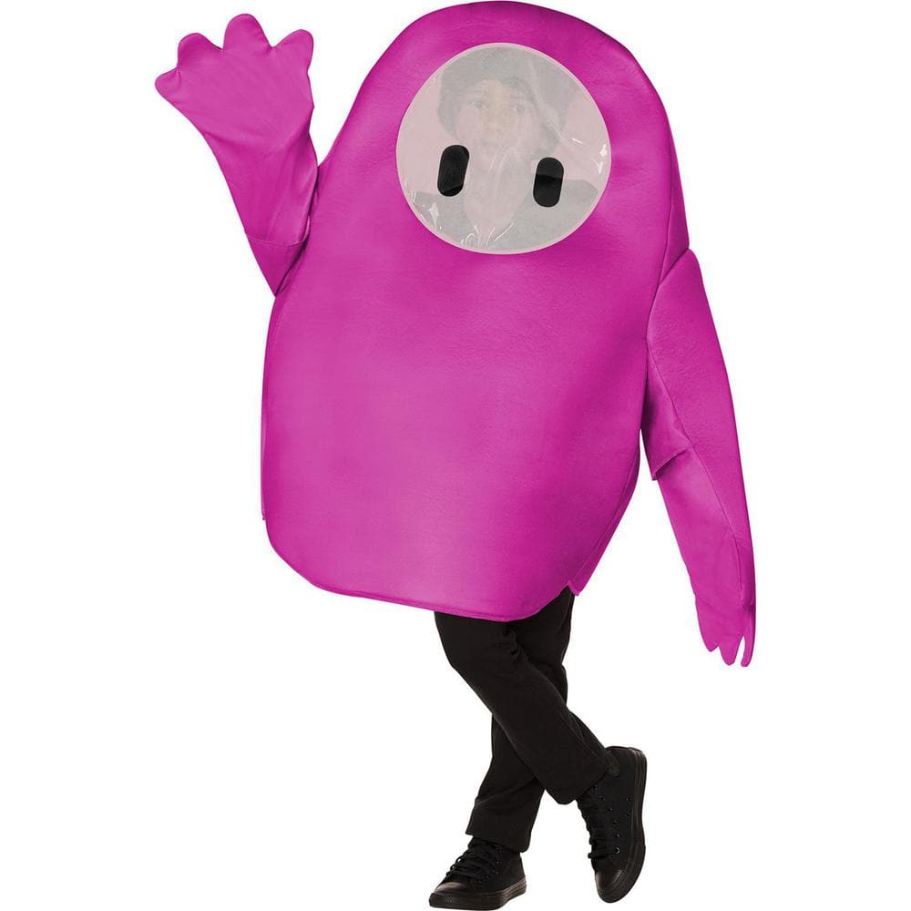 Kids Fall Guys Pink Polyester Tunic Pink Costume - Fits up to Size 14 - Kids Halloween Costume price history on PriceWatchPro