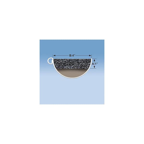 Pro 4 in. x 4 ft. Half Round Foam Gutter Filter Inserts (10-Pack)