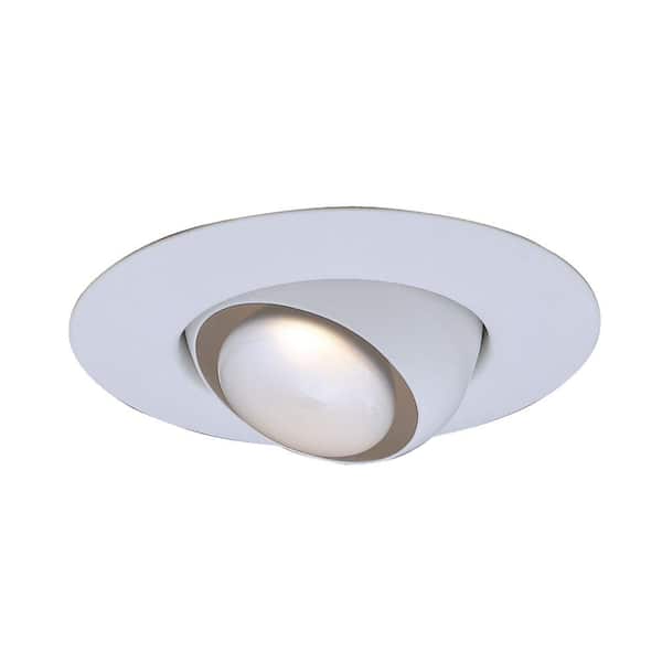 EnviroLite 6 in. R30 White Recessed Eyeball Trim (6-Pack)