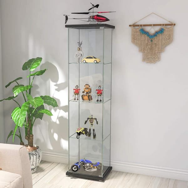 glass display cabinets with lights