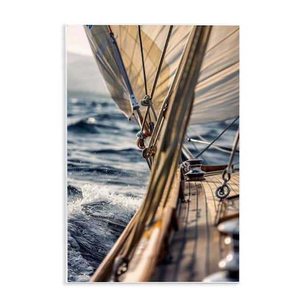 Stupell Industries Amidst The Blurring Sea by LSR Design Studio Unframed Typography Graphic Art Print 15 in. x 10 in.