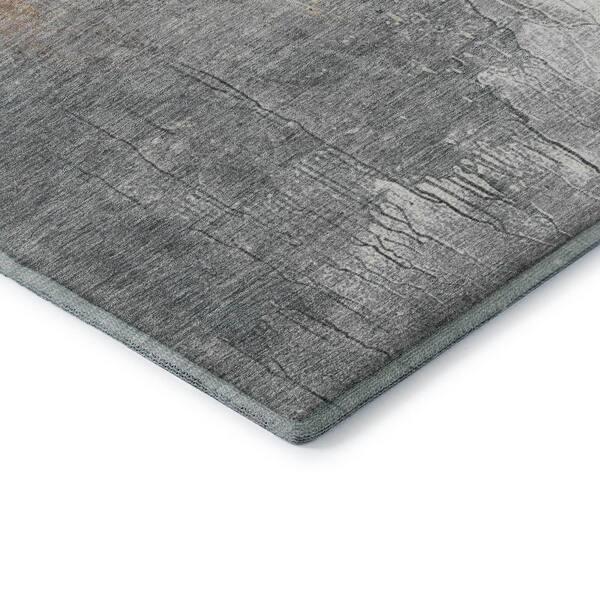 Mayfield Premium Machine Washable Abstract AMF1842 Coral 2 ft. x 3 ft. Area Rug