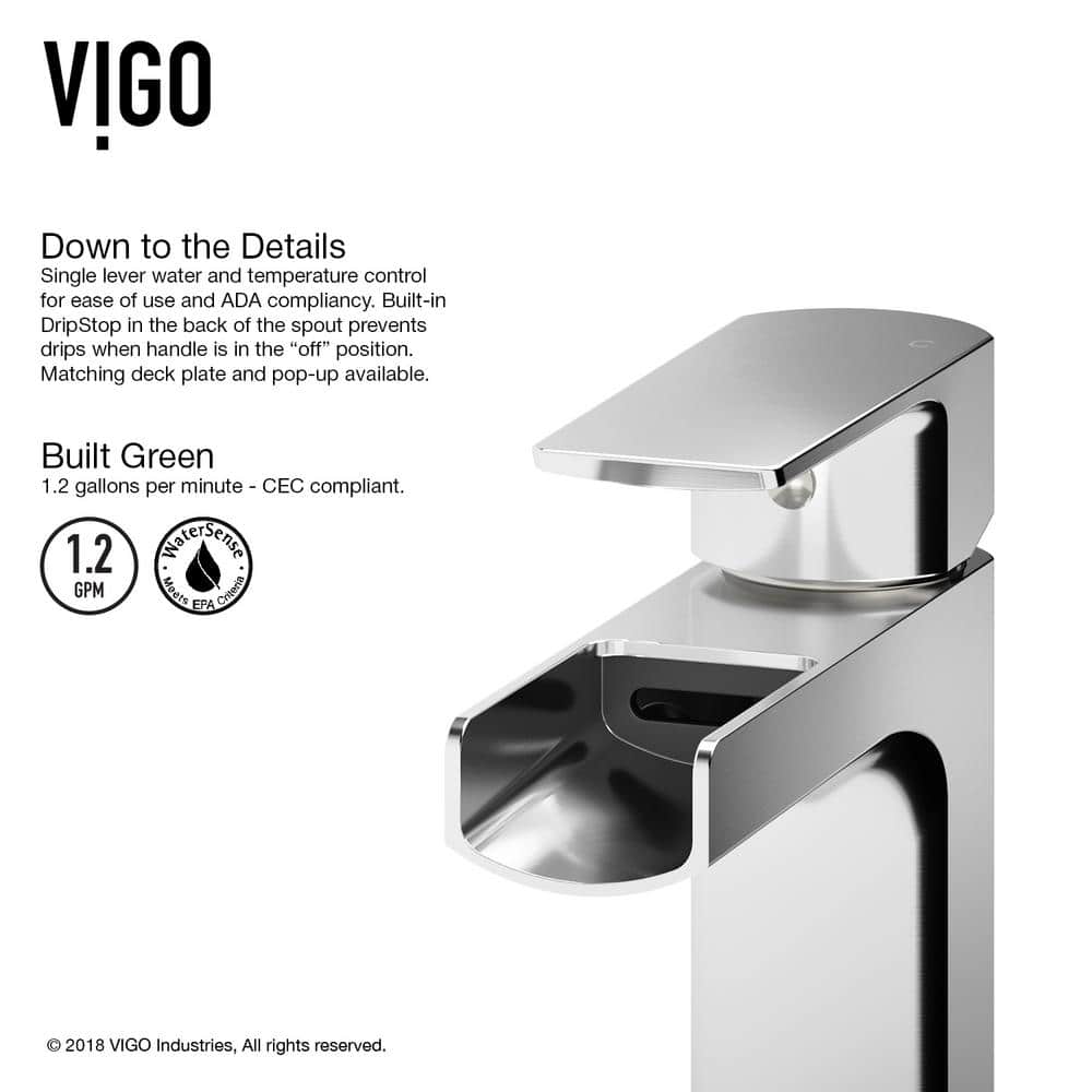 Amada Chrome Single Handle Vessel Sink Faucet