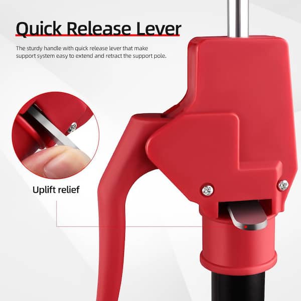 Laybus Red Carbon Steel 23 in. Jack Post, Adjusted Freely from 11