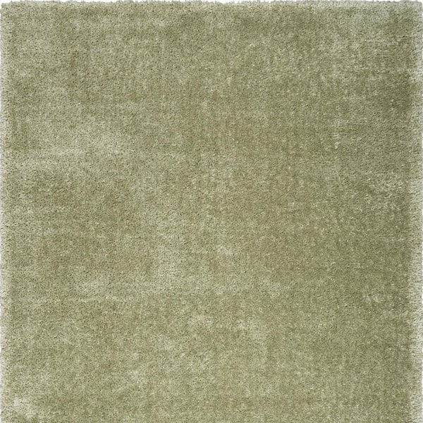 5 ft. x 7 ft. Green Shag Area Rug