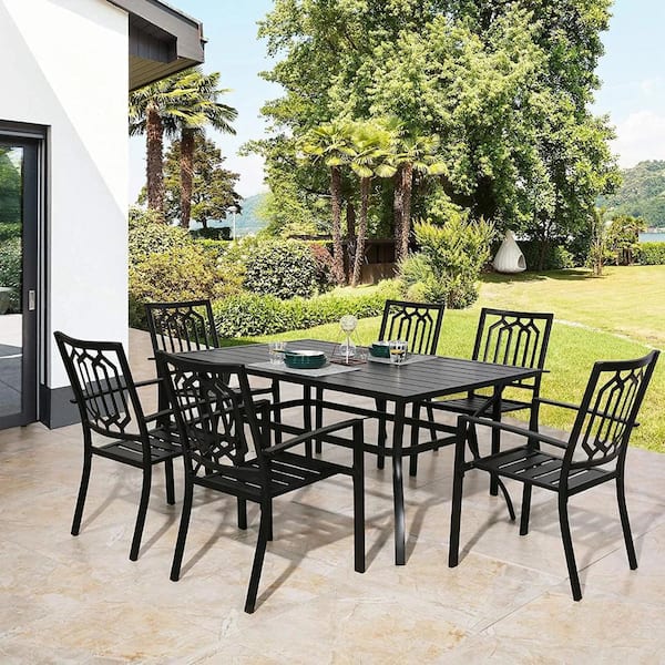 Modern outdoor table with umbrella deals hole