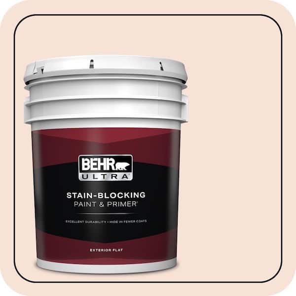 BEHR ULTRA 5 gal. #M180-1 Island Hopping Flat Exterior Paint & Primer