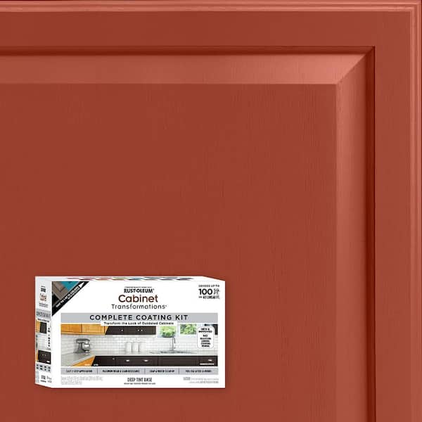 Rust-Oleum Transformations 1 qt. Satin Paprika Interior Cabinet Paint Kit