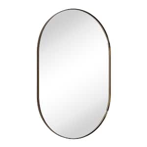 Oba 20 in. W x 30 in. H Oval Metal Framed Wall Mounted Bathroom Vanity Mirror in Oil Rubbed Bronze