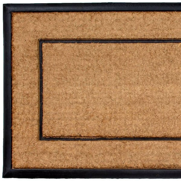 Multi-Colored 48 in. x 24 in. Coir;Rubber Outdoor Door Mat