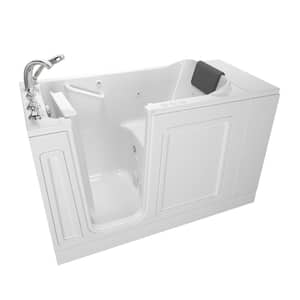 Acrylic Luxury 48 in. x 28 in. Left Hand Walk-In Whirlpool and Air Bathtub in White