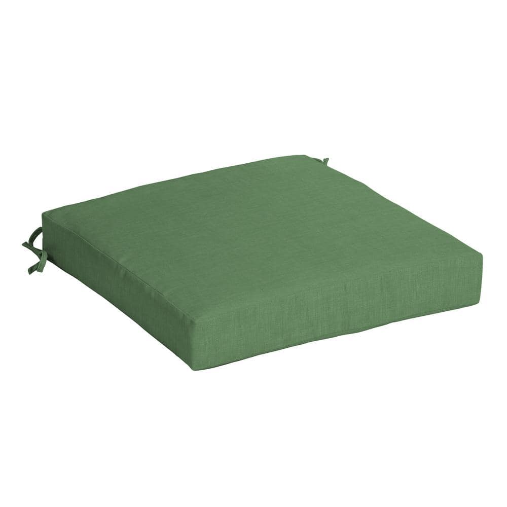 60-inch by 19-inch Tufted Solid Twill Bench Cushion Green-Color