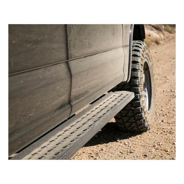 RidgeStep Black Steel 6-1/2 x 75-Inch Truck Running Boards, Select Ford F-150