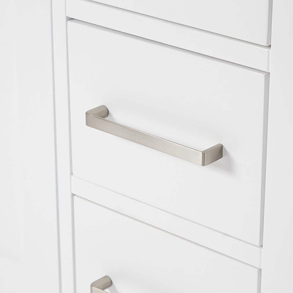 Cambridge 60" White Double Freestanding Vanity Cabinet