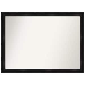 Grand Black Narrow 42 in. W x 31 in. H Rectangle Non-Beveled Framed Wall Mirror in Black