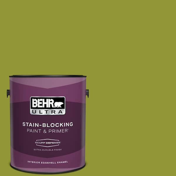 BEHR ULTRA 1 gal. #S-H-410 Appletini Extra Durable Eggshell Enamel Interior Paint & Primer