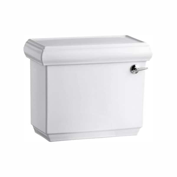 KOHLER Memoirs Classic 1.28 GPF Single Flush Toilet Tank Only with Right Hand Trip Lever and AquaPiston Flush in White
