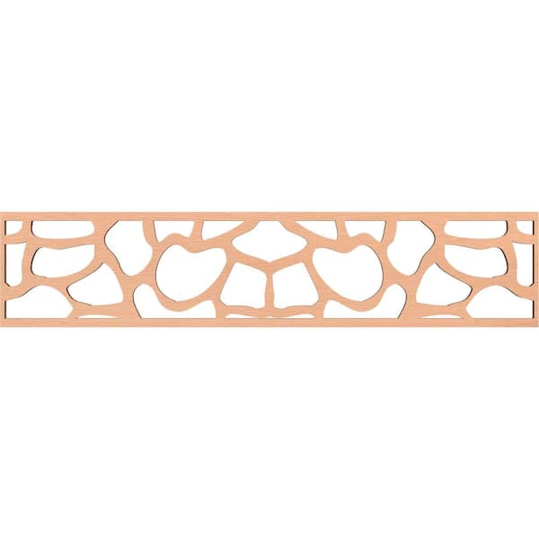 Ekena Millwork Rochester Fretwork 0.375 in. D x 46.75 in. W x 10 in. L Alder Wood Panel Moulding