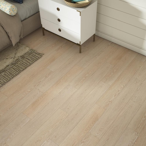 DuraDecor Liz Marie's Bungalow Beige 20 MIL x 7 in. W x 48 in. L Click Lock Waterproof Lux Vinyl Plank Flooring (23.2 sqft/case)