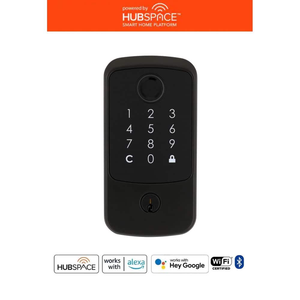 Square Fingerprint Aged Bronze Electronic Single Cylinder Deadbolt Wi-Fi En