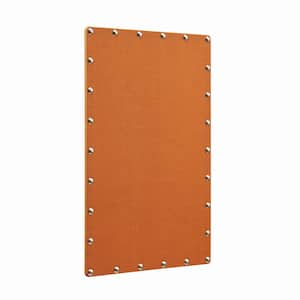 Benji Orange 24x36 Bulletin Board with Silver Nail Heads