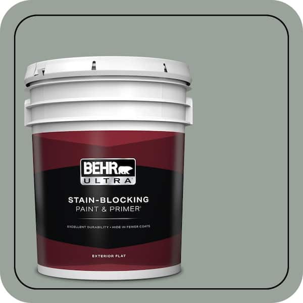 BEHR ULTRA 5 gal. #N410-4 Natures Gift Flat Exterior Paint & Primer