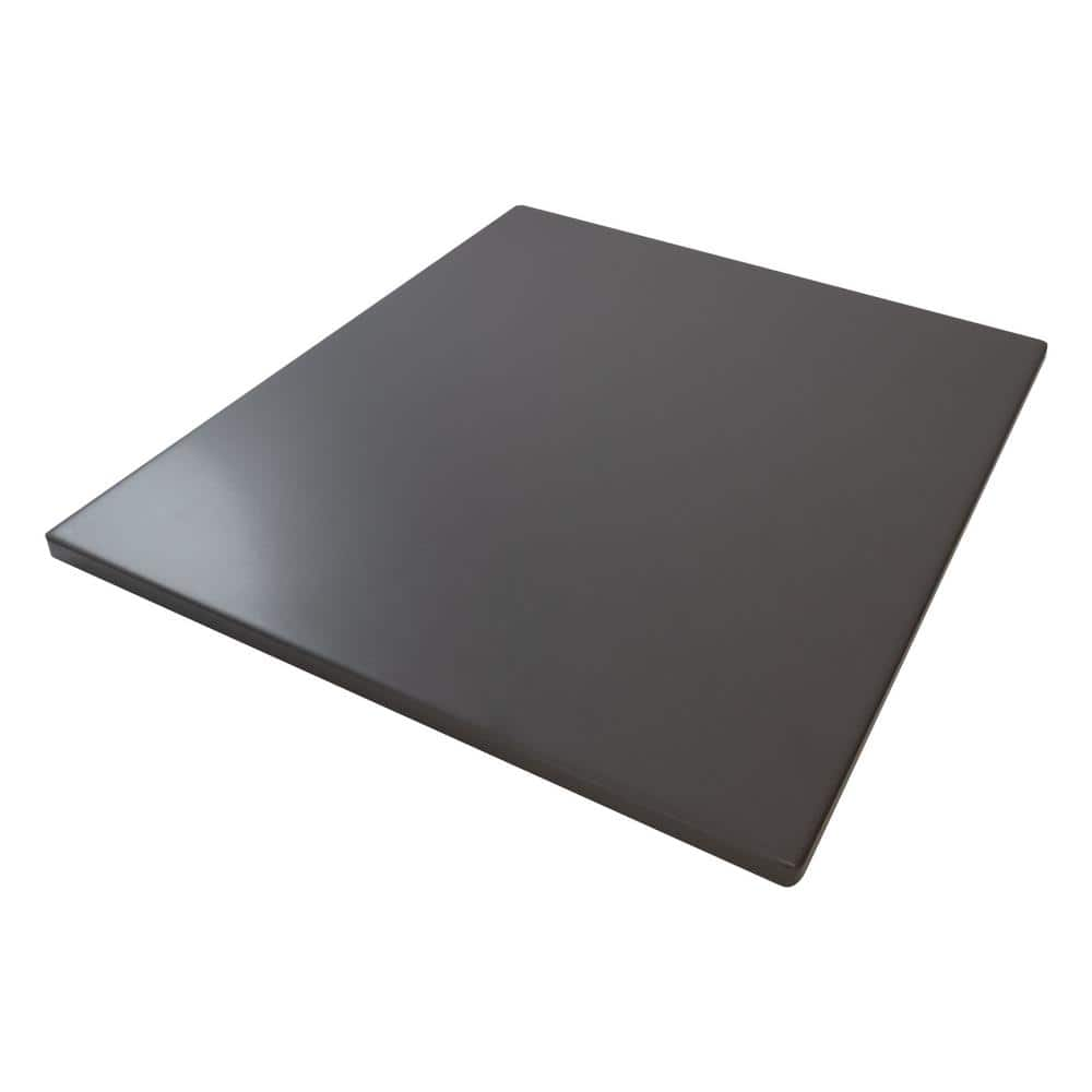  14 in. x 16 in. Glazed Rectangle Pizza Stone in Grey