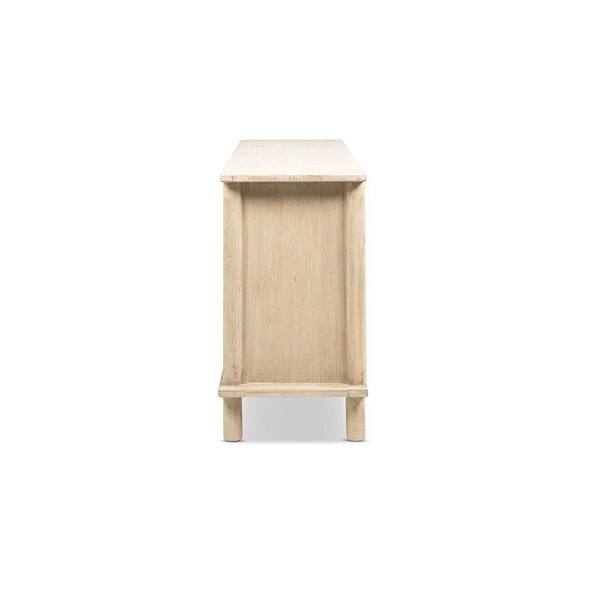 Jennifer Taylor Milo 71 in. Light Natural Cerused Brown Reclaimed