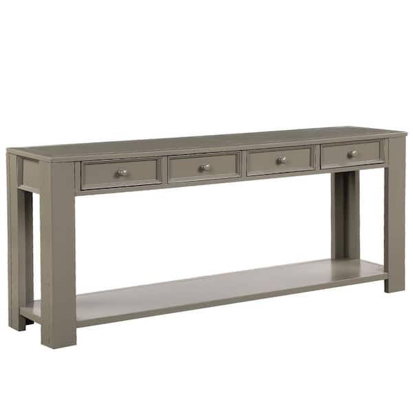 Rectangle Wood Console Table, 30 Console Table With Storage